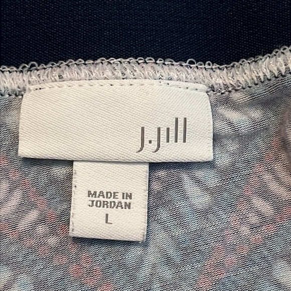 J. Jill Boho Geometric Purple and Blue Print Maxi Pull-On Skirt Size L - Picture 6 of 9